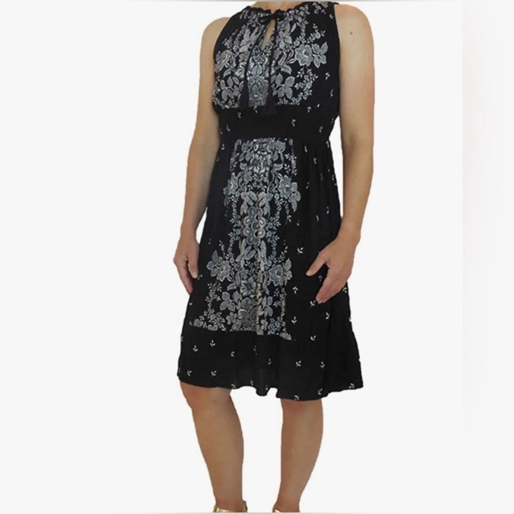 Bila Floral Boho Crepe Gauze Dress